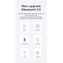 Bezdrôtové slúchadlá s bezdrôtovým nabíjaním pre zariadenia Apple - čierna