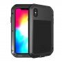 Love Mei superodolné puzdro proti nárazu / vode / prachu pre iPhone XS Max - čierne
