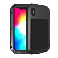 Love Mei superodolné puzdro proti nárazu / vode / prachu pre iPhone XS Max - čierne