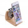 SAMDI drevená dokovacia stanica pre Apple Watch / iPhone - svetlé drevo