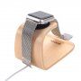 SAMDI drevená dokovacia stanica pre Apple Watch / iPhone - svetlé drevo