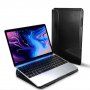 Dux Ducis obálka z PU kože s integrovaným stojančekom pre MacBook 13" / Air 13" / Pro 13" - čierna