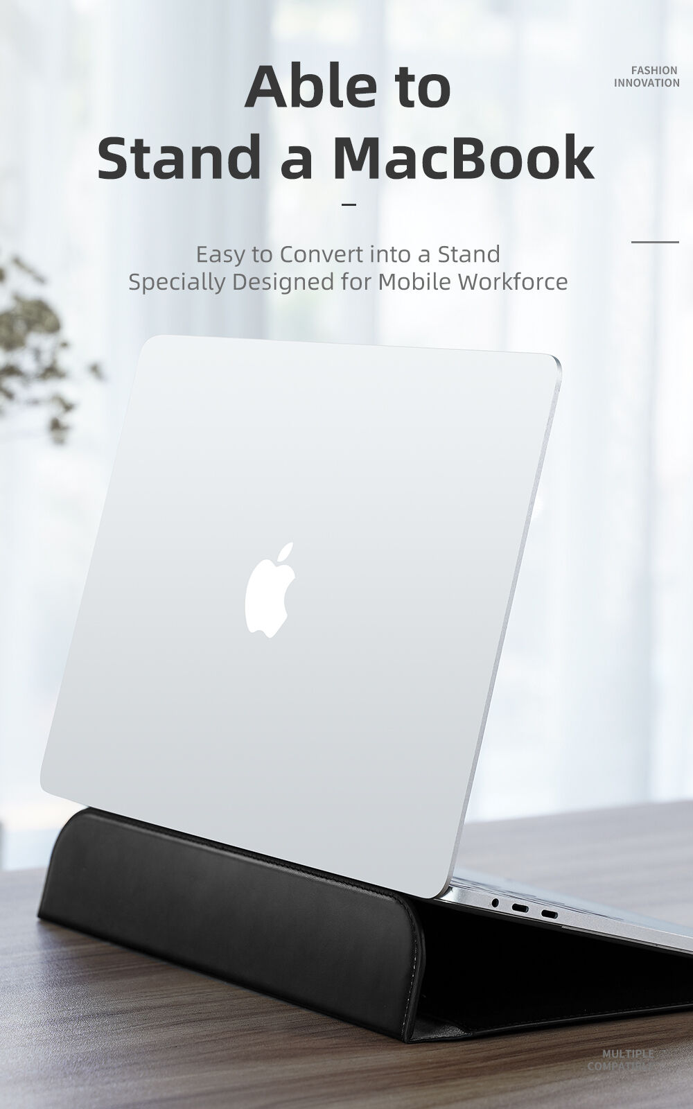 Dux Ducis obálka z PU kože s integrovaným stojančekom pre MacBook 13