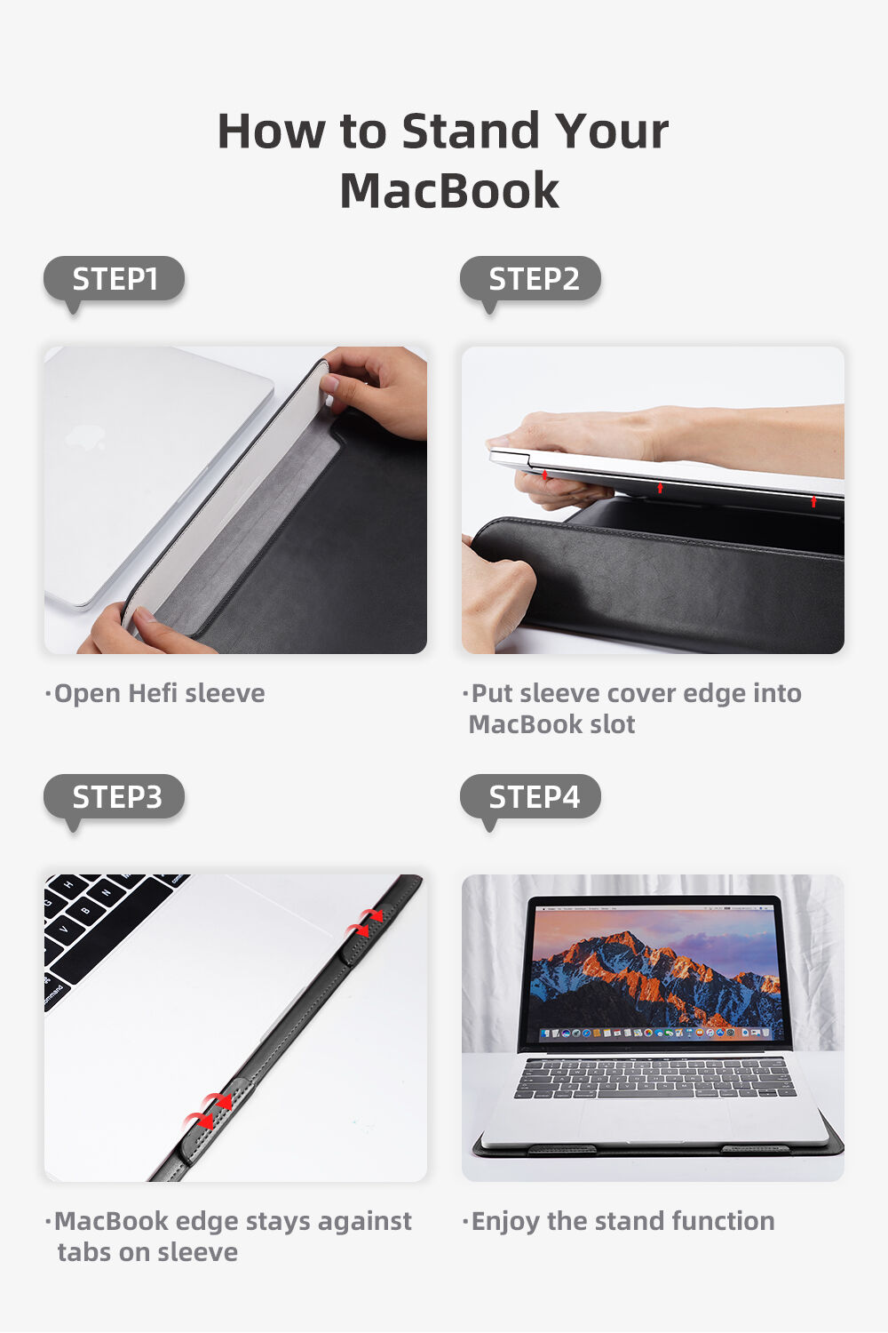 Dux Ducis obálka z PU kože s integrovaným stojančekom pre MacBook 13