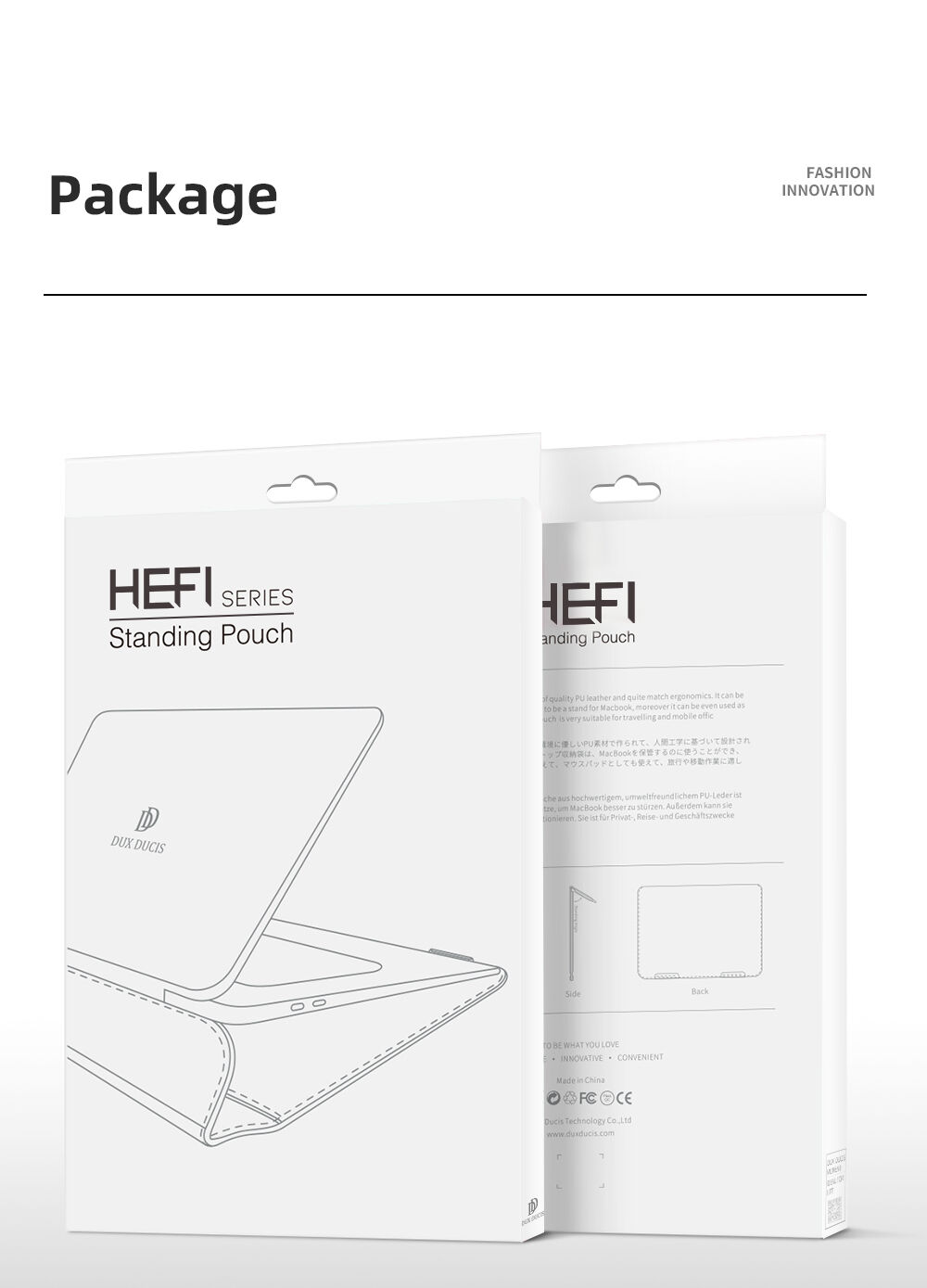 Dux Ducis obálka z PU kože s integrovaným stojančekom pre MacBook 13