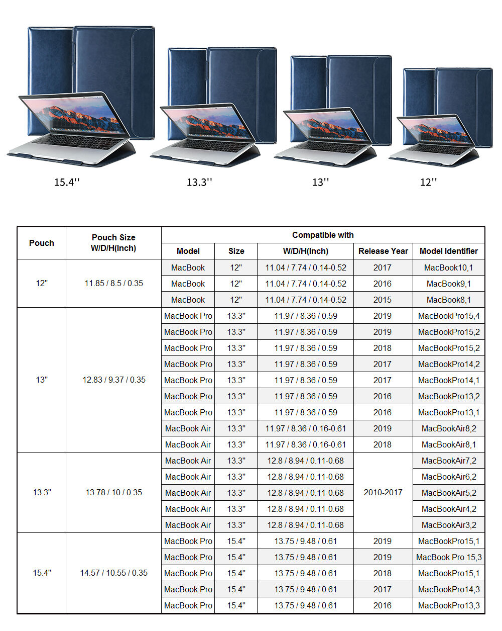 Dux Ducis obálka z PU kože s integrovaným stojančekom pre MacBook 13