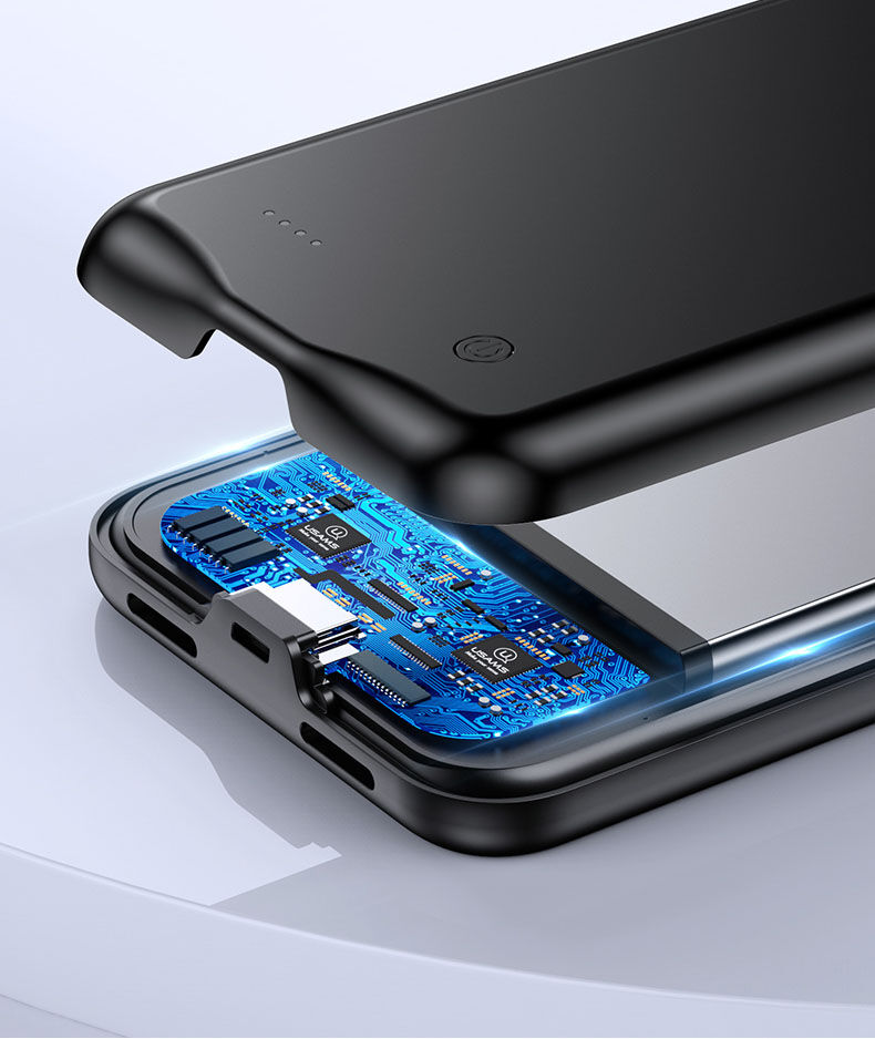 Usams kryt s batériou 3500 mAh pre iPhone 11 Pro - čierny