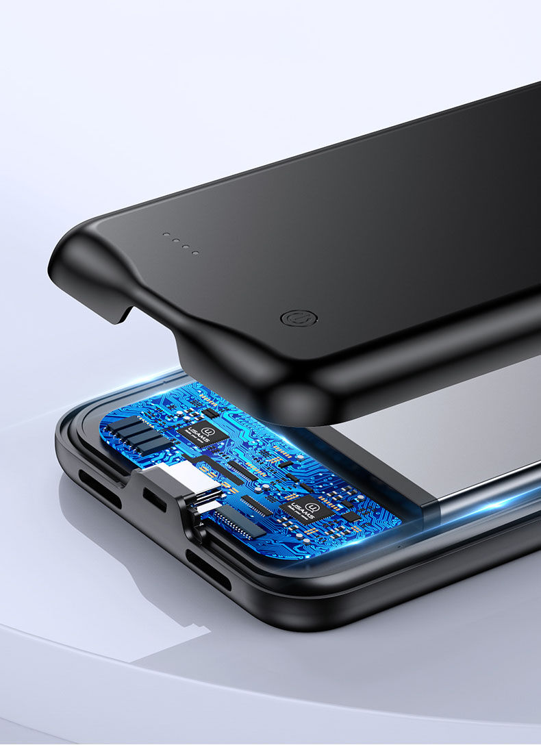 Usams kryt s batériou 4500 mAh pre iPhone 11 Pro Max - čierny
