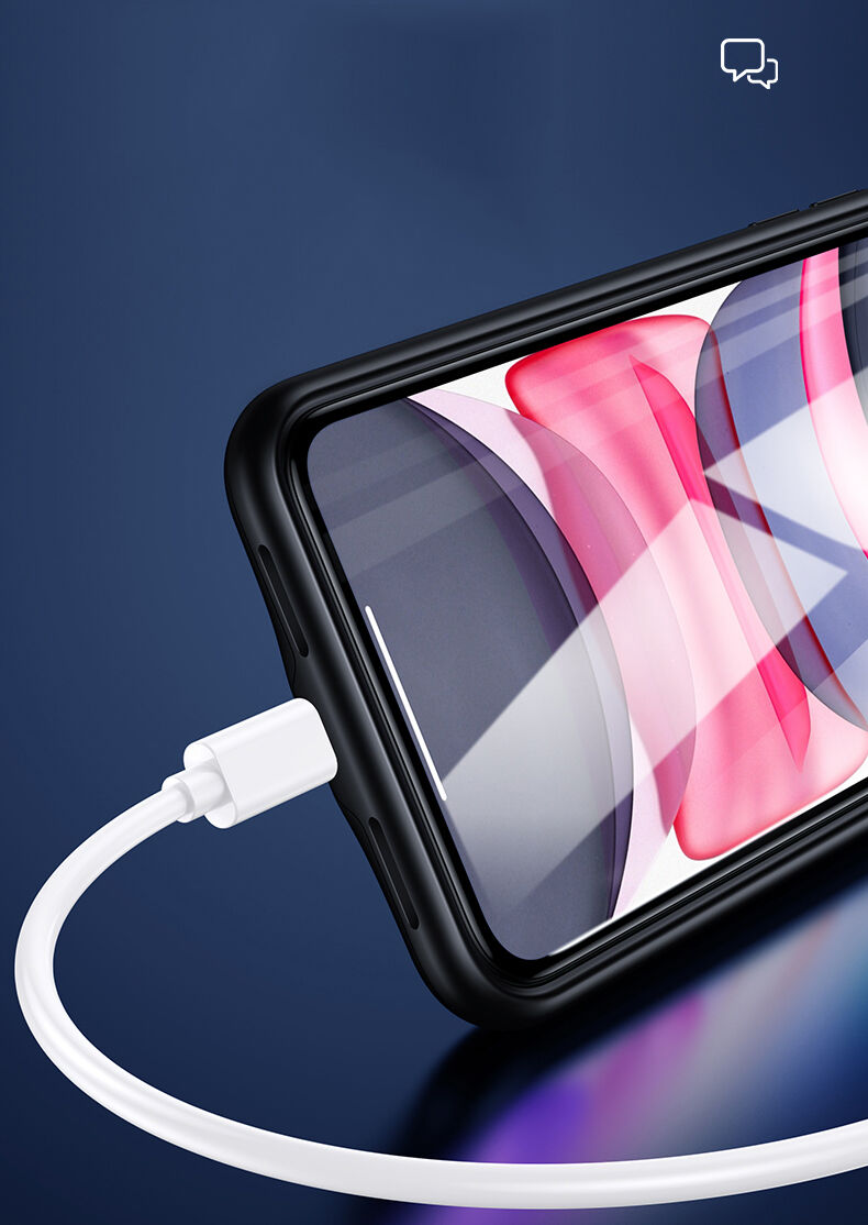 Usams kryt s batériou 4500 mAh pre iPhone 11 - čierny