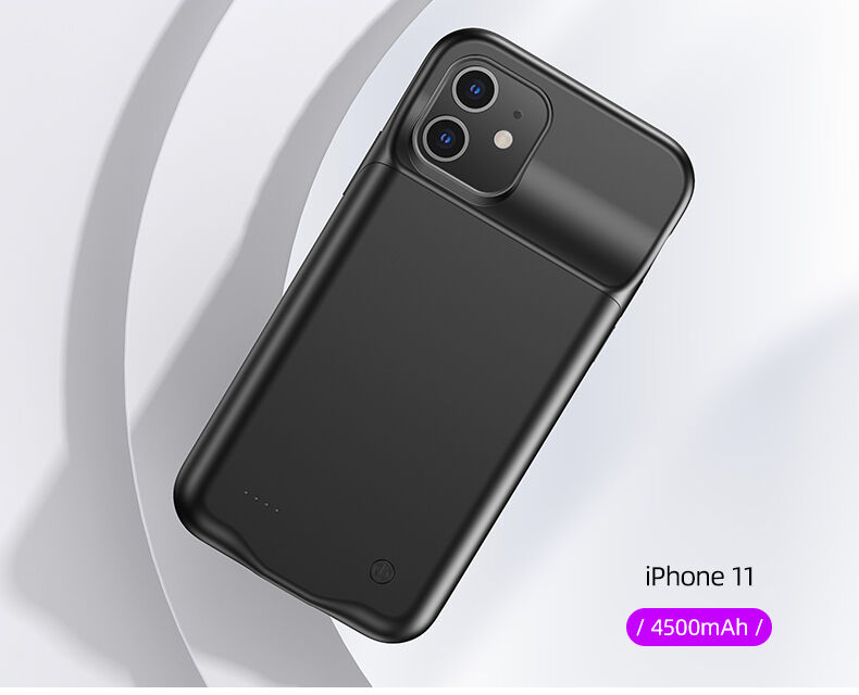 Usams kryt s batériou 4500 mAh pre iPhone 11 - čierny