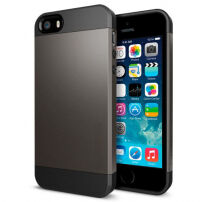 Odolný obal na iPhone 5 / 5S / SE (2016) – sivý