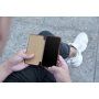 Icarer kožené flipové puzdro pre iPhone 11 - kakaovohnedé