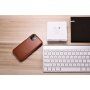 Icarer kožené flipové puzdro pre iPhone 11 - kakaovohnedé
