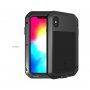 Love Mei superodolné puzdro proti nárazu / vode / prachu pre iPhone XS Max - čierne