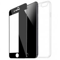 HOCO Light kryt a sklo pre iPhone 6 Plus/6S Plus – čierna