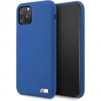 BMW silikónový kryt pre iPhone 11 Pro Max - námornícky modrý