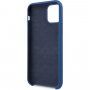 BMW silikónový kryt pre iPhone 11 Pro Max - námornícky modrý