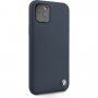 BMW Signature silikónový kryt pre iPhone 11 Pro Max - námornícky modrý