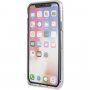 Guess 4G Solid Glitter trblietavý kryt pre iPhone X / XS - strieborný