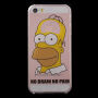 Priehľadný kryt na iPhone 5 / 5S / SE (2016) – Homer Simpson – No Brain No Pain