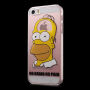 Priehľadný kryt na iPhone 5 / 5S / SE (2016) – Homer Simpson – No Brain No Pain