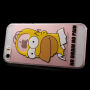 Priehľadný kryt na iPhone 5 / 5S / SE (2016) – Homer Simpson – No Brain No Pain