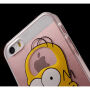 Priehľadný kryt na iPhone 5 / 5S / SE (2016) – Homer Simpson – No Brain No Pain