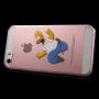 Priehľadný kryt na iPhone 5 / 5S / SE (2016) – šialený Homer Simpson