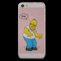 Priehľadný kryt na iPhone 5 / 5S / SE (2016) – naštvaný Homer Simpson