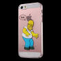 Priehľadný kryt na iPhone 5 / 5S / SE (2016) – naštvaný Homer Simpson