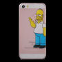 Priehľadný kryt na iPhone 5 / 5S / SE (2016) – vážny Homer Simpson