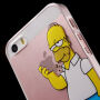 Priehľadný kryt na iPhone 5 / 5S / SE (2016) – vážny Homer Simpson