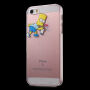 Priehľadný kryt na iPhone 5 / 5S / SE (2016) – Bart Simpson sprejer