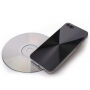 Plastový kryt s CD povrchom pre iPhone 5 / 5S / SE (2016) – čierny