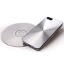 Plastový kryt s CD povrchom pre iPhone 5 / 5S / SE (2016) – strieborný