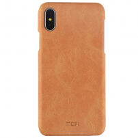 MOFI ochranný kryt pre iPhone XS / iPhone X – hnedý