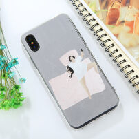 Plastový zadný kryt pre iPhone XS / iPhone X – ležiace spiace dievča