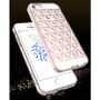 USAMS plastový kryt v tvare diamantov s protiprachovými záslepkami pre iPhone SE (2016)/5S/5/5C –