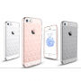 USAMS plastový kryt v tvare diamantov s protiprachovými záslepkami pre iPhone SE (2016)/5S/5/5C –