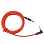 Prepájací audiokábel AUX 3,5 mm jack s&nbsp;kolienkom pre iPhone / iPad / iPod - 1,2 m - červený
