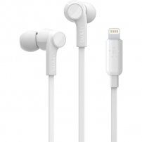 Belkin Rockstar slúchadlá s konektorom lightning pre Apple zariadenia- biela