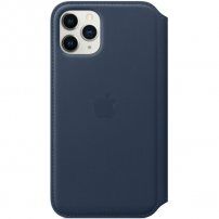 Apple Folio originálne kožené puzdro pre iPhone 11 Pro - hlbinne modré