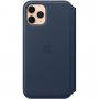 Apple Folio originálne kožené puzdro pre iPhone 11 Pro - hlbinne modré