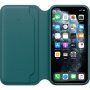 Originálne Apple Folio kožené puzdro pre iPhone 11 Pro - rybárikovo tyrkysové