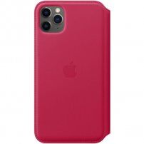 Originálne Apple Folio kožené puzdro pre iPhone 11 Pro Max - malinové
