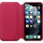 Originálne Apple Folio kožené puzdro pre iPhone 11 Pro Max - malinové
