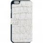 Guess Shiny Croco Book flipové puzdro pre iPhone 5 / 5S / SE (2016) - béžové