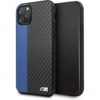 BMW Carbon Stripe kryt pre iPhone 11 Pro Max - modrý