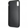Guess Saffiano kryt s logom pre iPhone X / XS - čierny