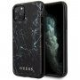 Guess kryt so vzorom mramoru pre iPhone 11 Pro Max - čierny